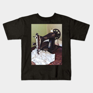 Sewing - Vintage Sewing Machine Circa 1900 Kids T-Shirt