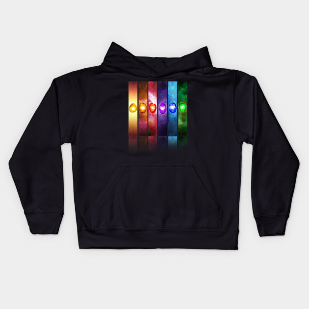 Infinity Stones Kids Hoodie by edbertguinto