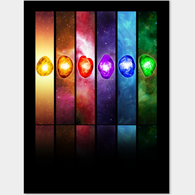 Infinity Stones Wall Art by edbertguinto