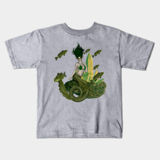 Wonderful mermaid in the deep ocean Kids T-Shirt