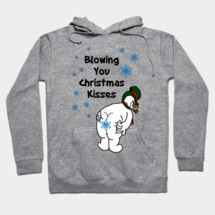 Blowing You Christmas Kisses Hoodie