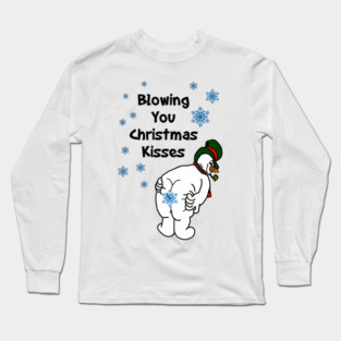 Blowing You Christmas Kisses Long Sleeve T-Shirt