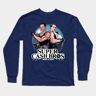 Super Cash Bros - Elon Musk vs Mark Zuckerberg Long Sleeve T-Shirt
