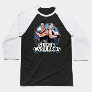 Super Cash Bros - Elon Musk vs Mark Zuckerberg Baseball T-Shirt
