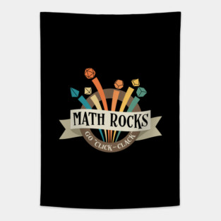 Math Rocks Funny Dice Tapestry