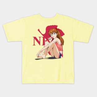 Morning Routine with Asuka langley - Neon Genesis Evangelion Kids T-Shirt