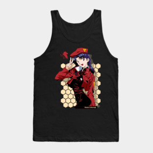 Misato Katsuragi - Neon Genesis Evangelion - Commander's Grace Tank Top