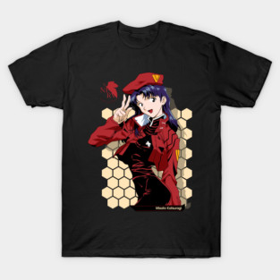 Misato Katsuragi - Neon Genesis Evangelion - Commander's Grace T-Shirt