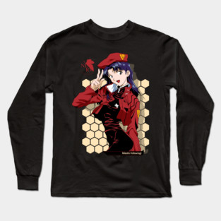 Misato Katsuragi - Neon Genesis Evangelion - Commander's Grace Long Sleeve T-Shirt