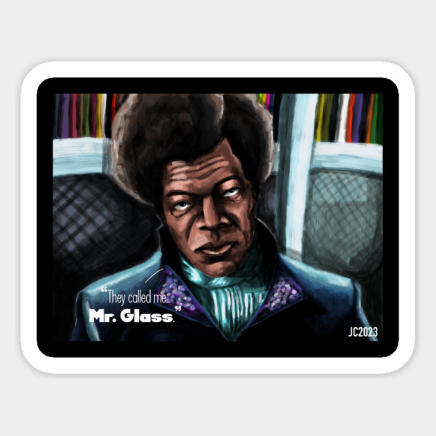 Unbreakable “Mr. Glass” portrait (digital) Magnet by StagArtStudios