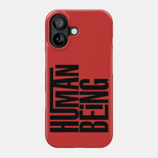 Human Being (black) Phone Case