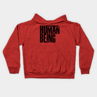 Human Being (black) Kids Hoodie