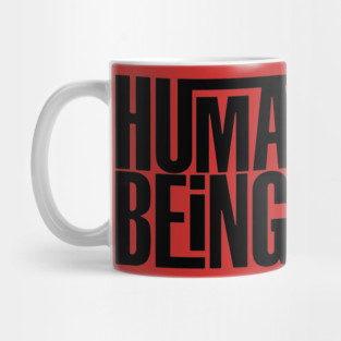 Human Being (black) Mug