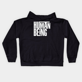 Human Being (white) Kids Hoodie