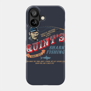 Quint's Shark Fishing Wood (Universal © UCS LLC) Phone Case