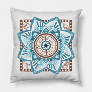 Salsa Mandala Color Version Pillow