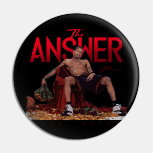 Allen Iverson with Roses Pin