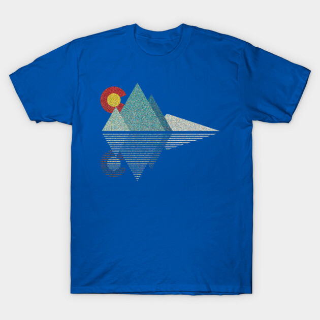 Colorado Mountains Geometric T-Shirt by Tee Styley