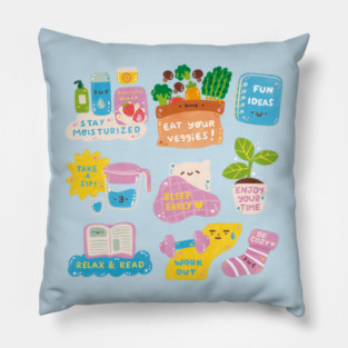 Self Care Reminders Pillow