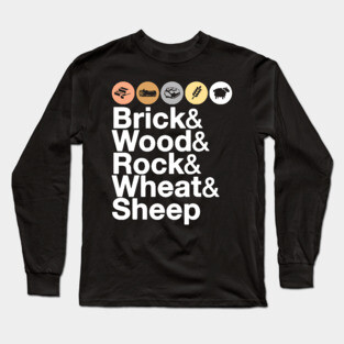 Helvetica Catan | Board Game Geek Long Sleeve T-Shirt