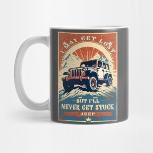 Vintage Jeep Poster Mug