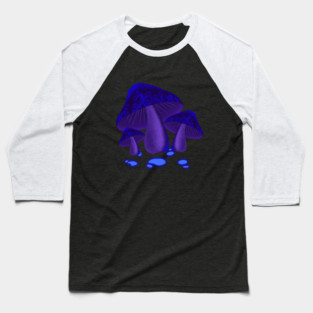 Mushroom Glow in The Dark Baseball T-Shirt