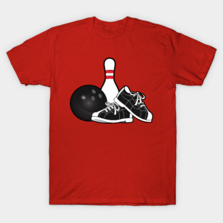 Bowling Shoes, Ball & Pin T-Shirt