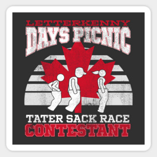 Letterkenny Days Picnic Tater Sack Race Sticker