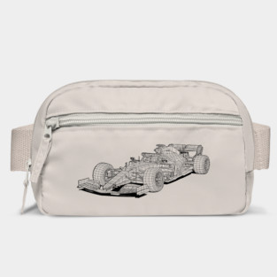 Formula 1 Car Blueprint Sketch Art Bag