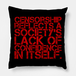 Censorship Pillow