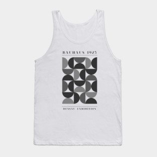 Bauhaus Exhibition 1925 Geometric Black and White Tank Top