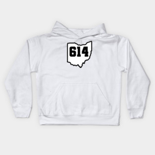 614 ohio columbus Kids Hoodie