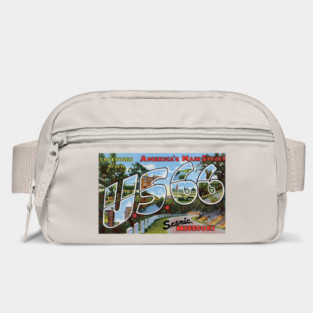 Greetings from the US Route 66 in Scenic Missouri - Vintage Large Letter Postcard Bag
