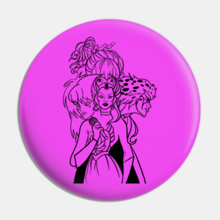 80sGirl outline Pin
