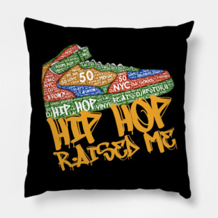 Hip Hop Raised Me Sneaker 50th Anniversary Pillow