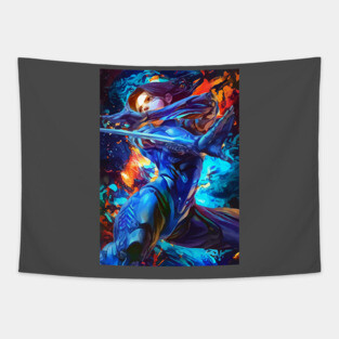 Blue Angel Tapestry