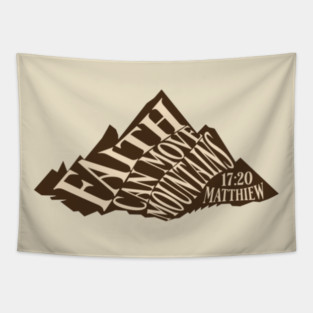 Faith Can Move Mountains Tapestry