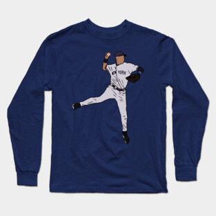 Derek Jeter Jump Throw Long Sleeve T-Shirt