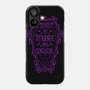 Gothic Coffin Quote Phone Case