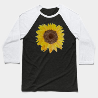 Sunflower Drawing Baseball T-Shirt