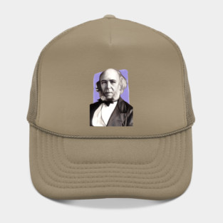 English Philosopher Herbert Spencer illustration Hat