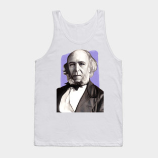 English Philosopher Herbert Spencer illustration Tank Top