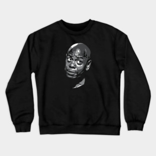 Dave Chappelle greyscale Crewneck Sweatshirt