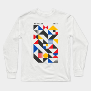 Bauhaus Exhibition 1922 Geometric Long Sleeve T-Shirt