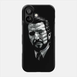 Alan Rickman greyscale Phone Case