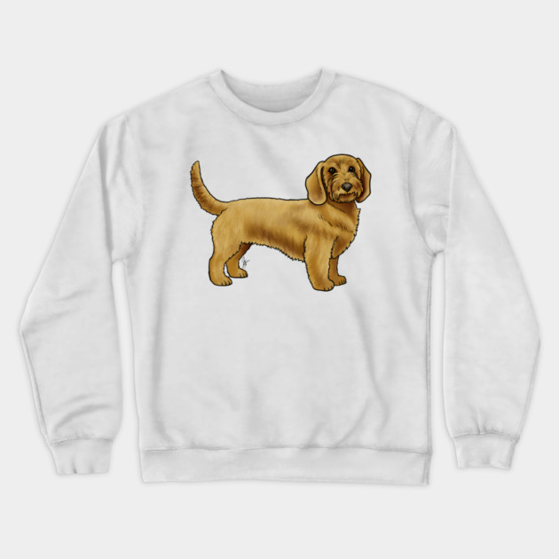 Dog - Basset Fauve de Bretagne - Wheaten Crewneck Sweatshirt by Jen's Dogs Custom Gifts and Designs