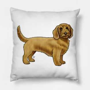 Dog - Basset Fauve de Bretagne - Wheaten Pillow