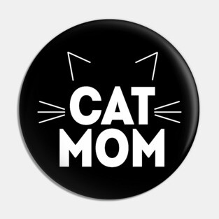 Cat Mom - Ears and Whiskers Pin