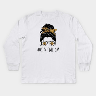 Catmom Mom's Life Kids Long Sleeve T-Shirt