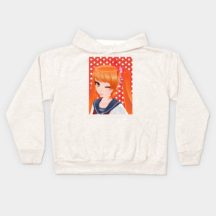 Winking Osana-Chan Art model by nyehnyehnyehmeow Kids Hoodie